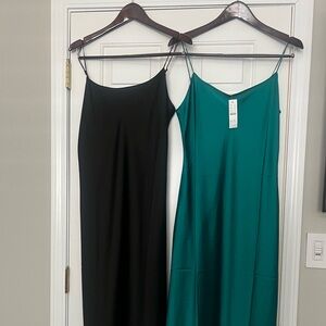 J.Crew Gwyneth Slip Dresses, Size 6. Black New. $55